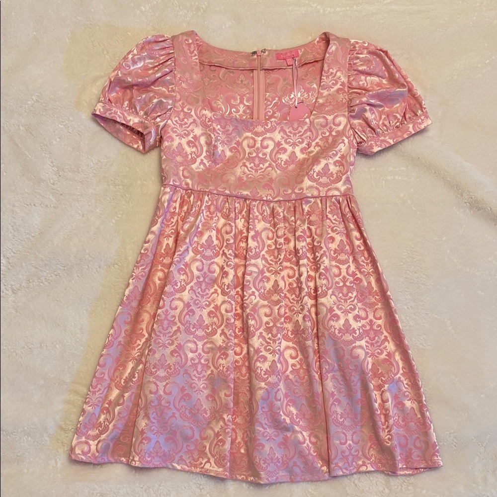 Dolls Kill Sugar Thrillz Elegant Obsession Babydoll Dress, XS